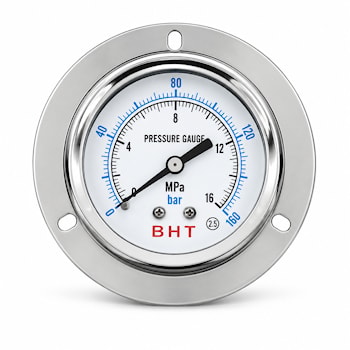 Манометр осевой LB-63-B-160 BSP 1/4, 160 бар (16 Мпа)  