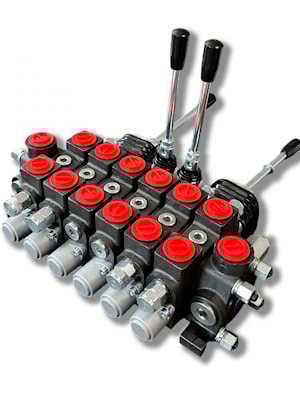 Гидрораспределитель 6PC100 1A1A1A1A1A1A1 GKZ1 c джойстиками и антишок клапанами   