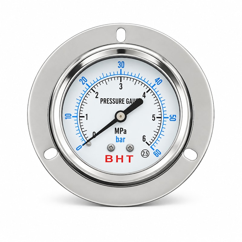 Манометр осевой LB-63-B-6 BSP 1/4, 6 бар (0,6 Мпа)
