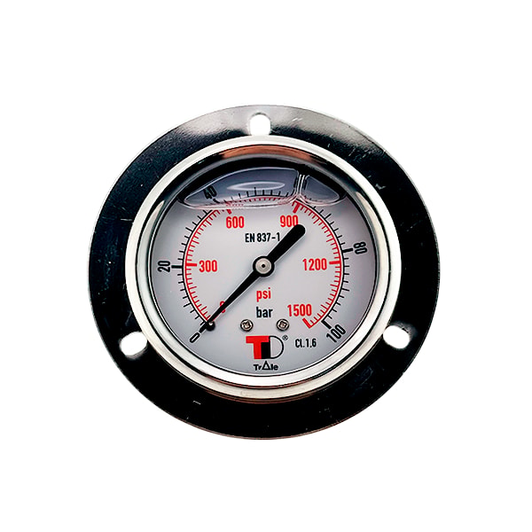 Манометр осевой LB-63-B-400 BSP 1/4 (EN 837-1), пр-во Китай
